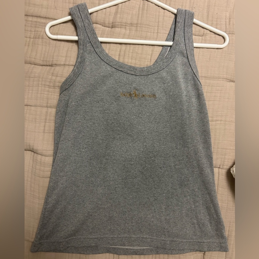 Ralph Lauren grey tank top, vintage